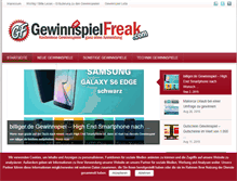 Tablet Screenshot of gewinnspielfreak.com